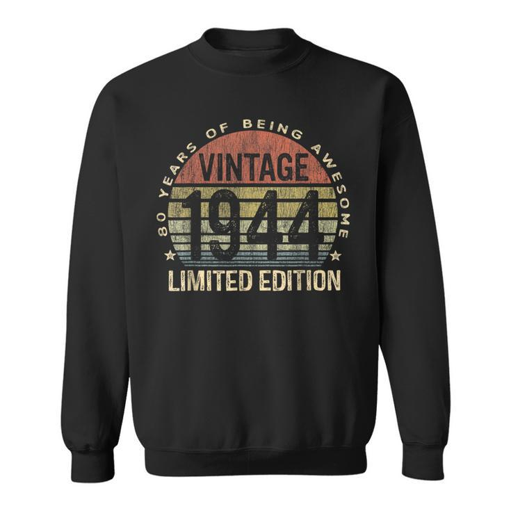 80 Years Old Vintage 1944 80Th Birthday For Women Sweatshirt