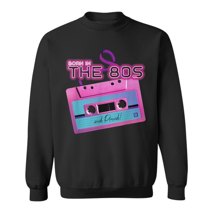 80S Nostalgia Vintage Graphic Pop Culture Icons Sweatshirt