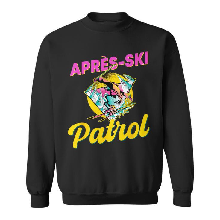 80S Retro Apres-Ski Patrol Wear 90S Skiing Sweatshirt