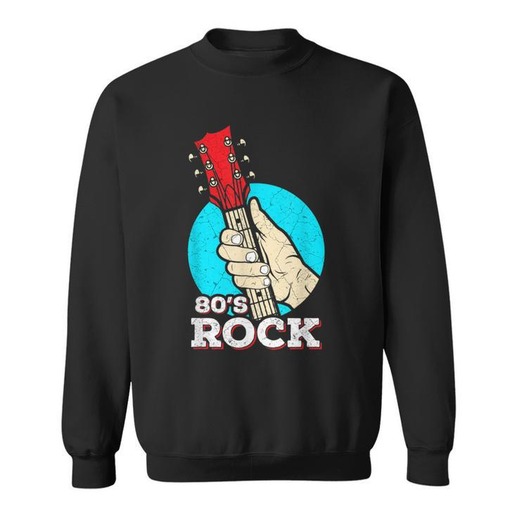 80S Rock And Roll Vintage Music Guitar Band Sweatshirt