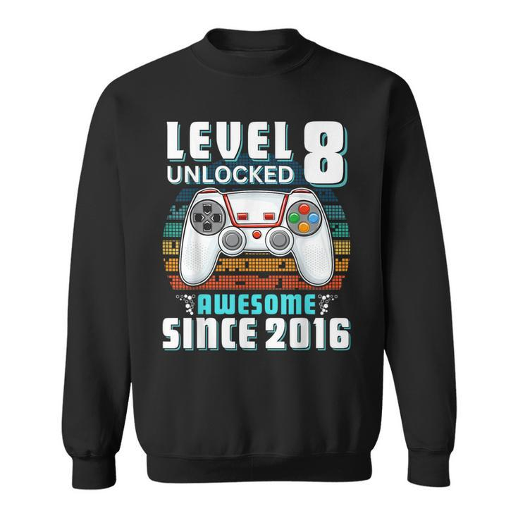 8Th Birthday Boy Eight Gamer 8 Year Old Birthday Sweatshirt