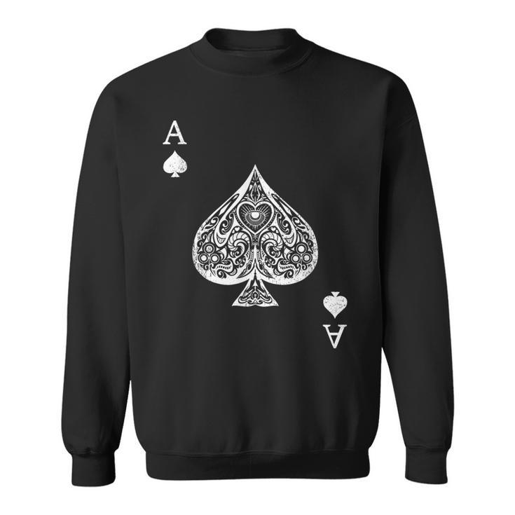 Ace Of Spades Costume Playing Card Costume Ace Spade Sweatshirt