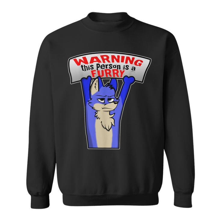 Achtung Das Person Ist Ein Furry Idea Fursona Sweatshirt