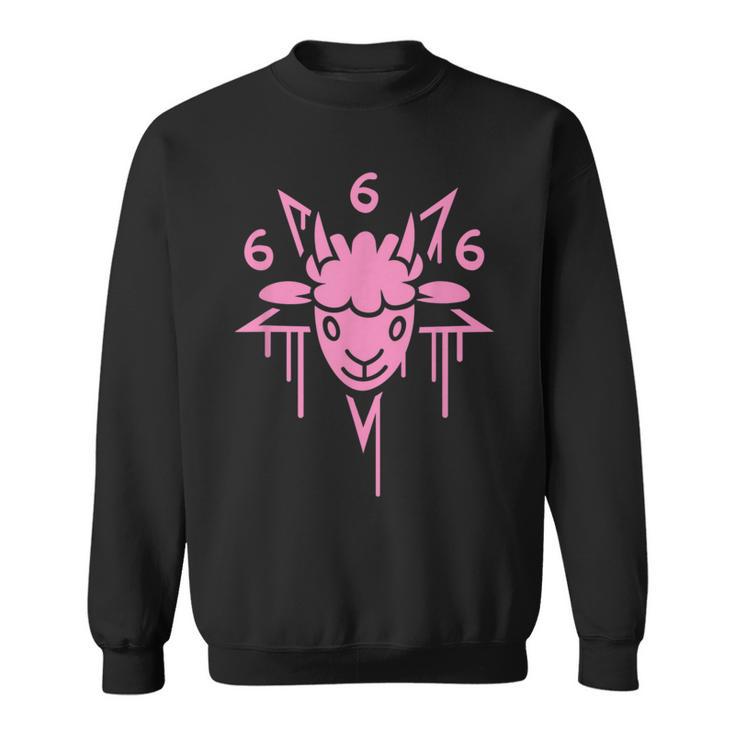 Adorable Satanic 666 Baphomet Pentagram Sweatshirt