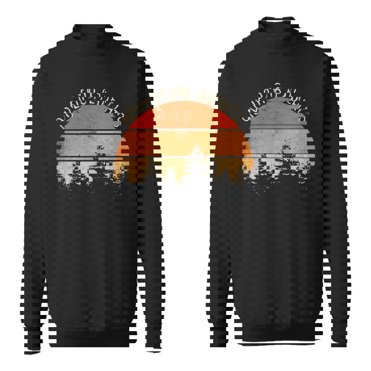 Adventure Awaits Retro Hiking Sweatshirt
