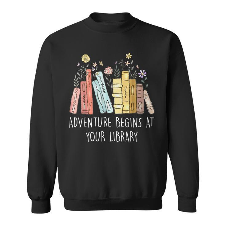 Adventure Begins At Your Library Summer Reading 2024 Books Sweatshirt