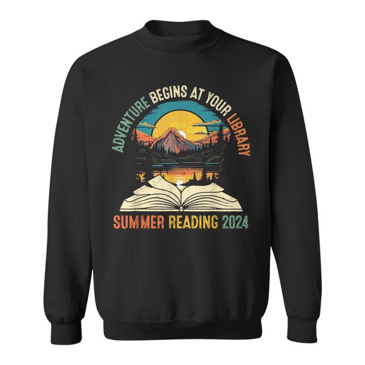 Adventure Begins At Your Library Summer Reading 2024 Vintage Sweatshirt