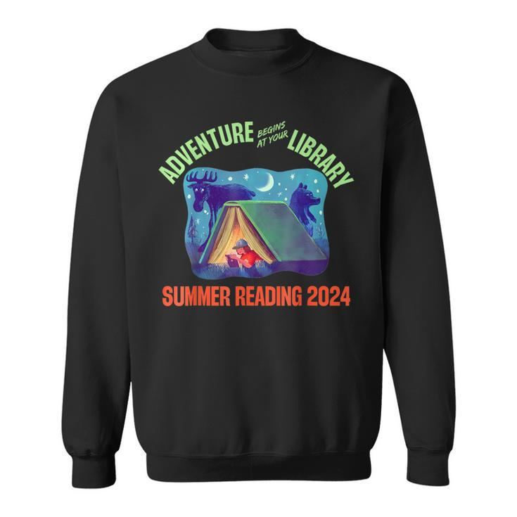 Adventure Begins At Your Library Summer Reading Program 2024 Sweatshirt