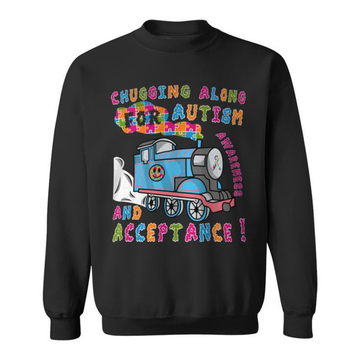 Advocate Acceptance Train Puzzle Cool Autism Awareness Sweatshirt