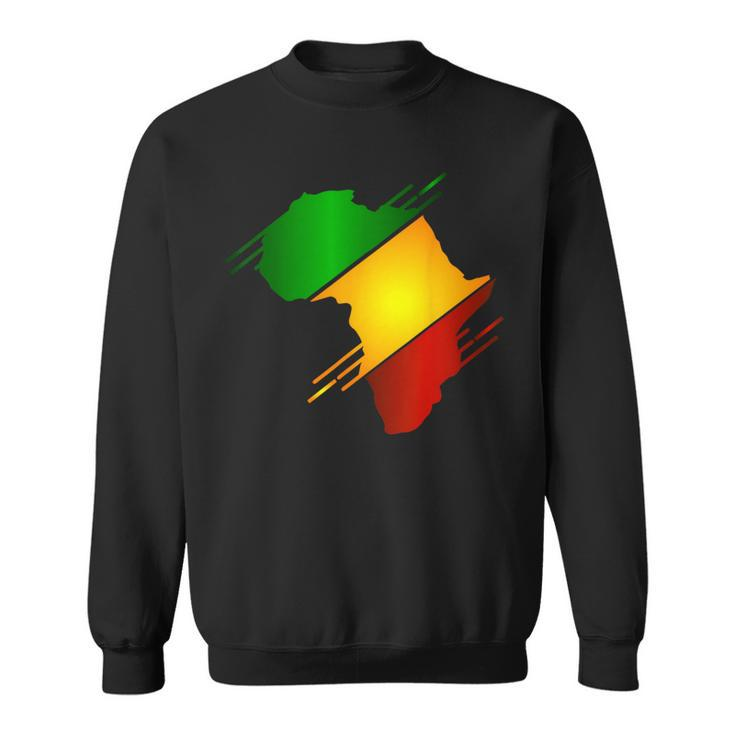 Africa Map Black History Month Blm Melanin Pride Pan African Sweatshirt