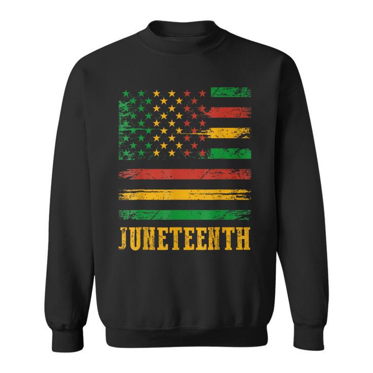 African American History Junenth Flag 1865 Sweatshirt