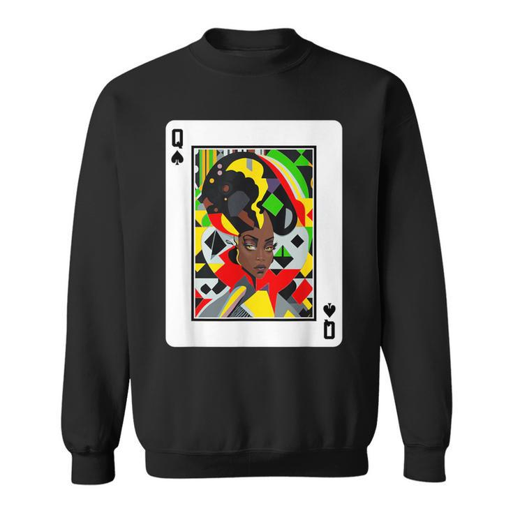 African Queen Card Melanin Black Pride Blm Junenth Sweatshirt