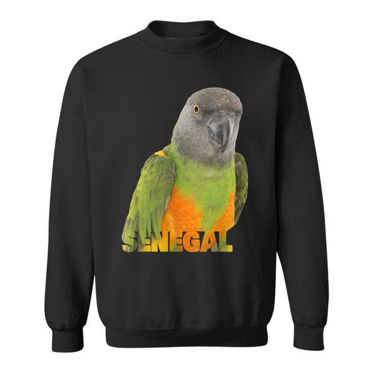 African Senegal Parrot Image & Word Sweatshirt