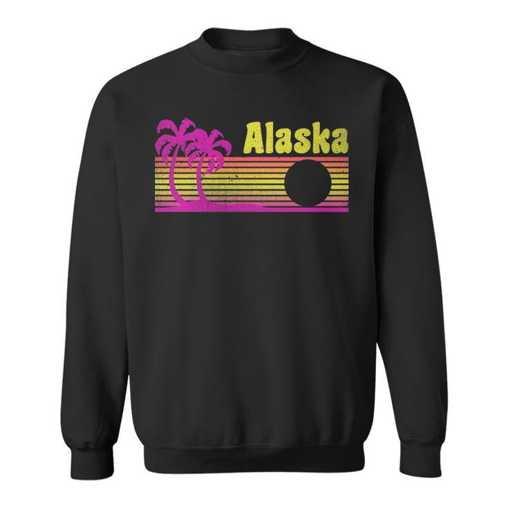 Alaska Tropical Neon Sunset Sweatshirt