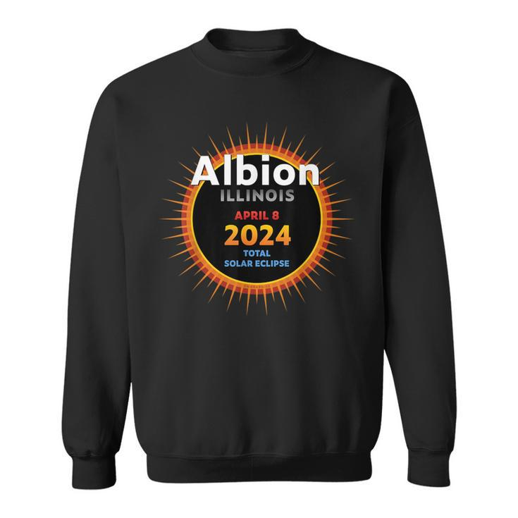 Albion Illinois Il Total Solar Eclipse 2024 2 Sweatshirt