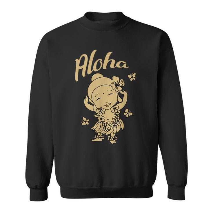 Aloha Buddha Hawaiian Buddhist Yoga Meditation Sweatshirt