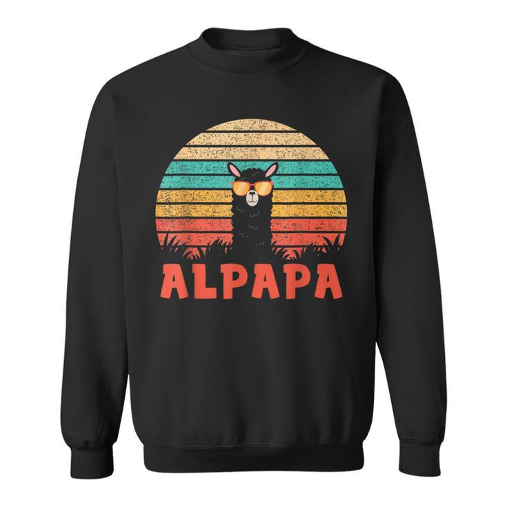 Alpapa Alpaka Lama Fan Liebhaber Dad Frischgebackenerater Sweatshirt
