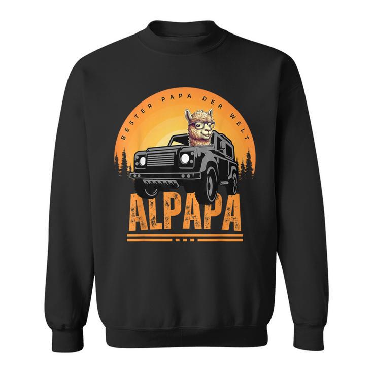 Alpapa Alpakaatertag Bester Papa Del Welt Alpakaatertag Sweatshirt