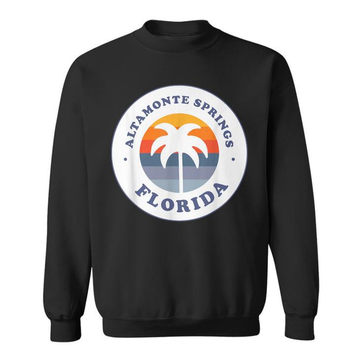 Altamonte Springs Florida Fl Retro Palm Tree Souvenir Sweatshirt