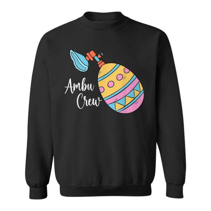 Ambu Crew Respiratory Therapist Nursing Egg Lungs Easter Day Sweatshirt