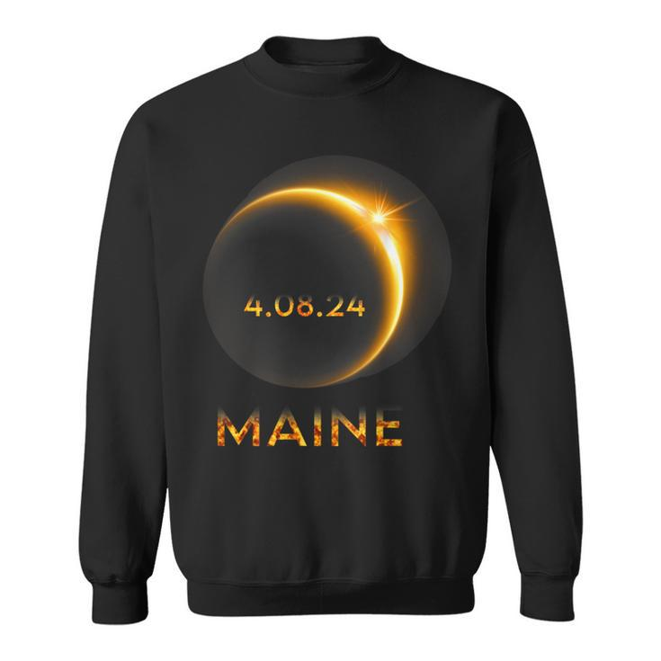 America Total Solar Eclipse 2024 Maine 04 08 24 Usa Sweatshirt
