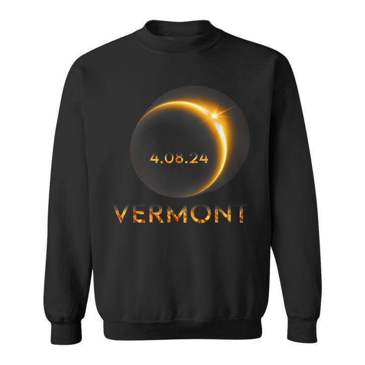America Total Solar Eclipse 2024 Vermont 04 08 24 Usa Sweatshirt