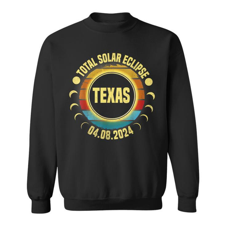 America Total Solar Eclipse April 8 2024 Texas Usa Totality Sweatshirt