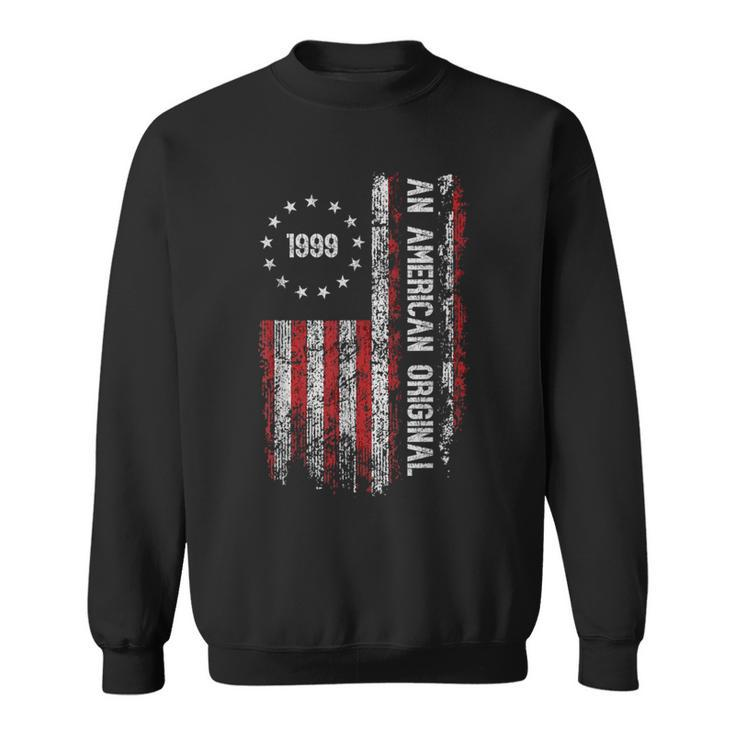 An American Original 1999 Birthday Vintage American Flag Sweatshirt