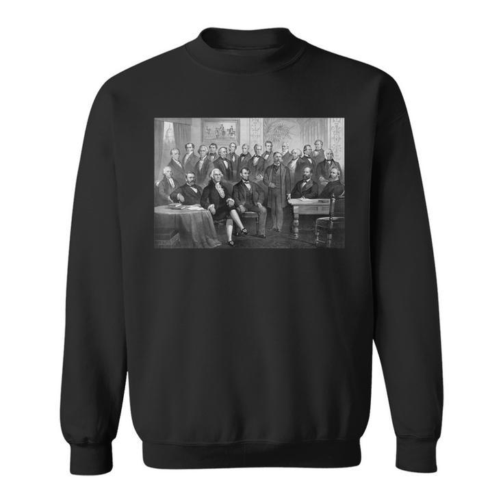 American Presidents Collage From 1789-1881 Sweatshirt