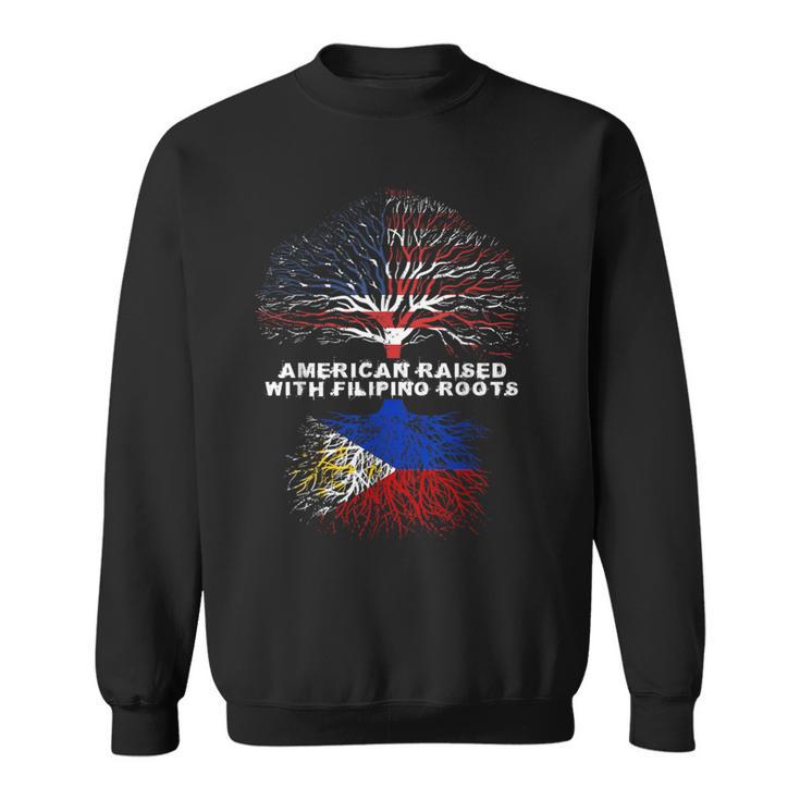 American Raised With Filipino Roots Philippines Pinoy Sweatshirt