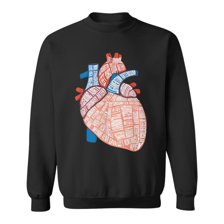 Anatomie Herz Für Kardiologie Doktoren Herz Anatomie Sweatshirt