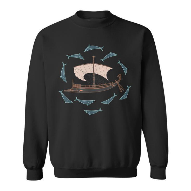 Ancient Greek Ship Trireme Sweatshirt