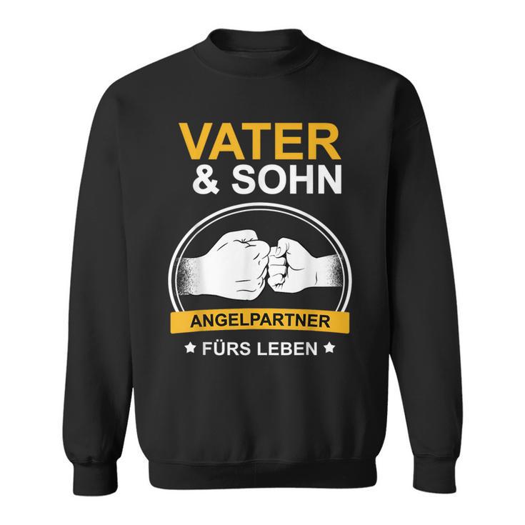 Angler Papa Fischer Father And Son Fishing Sweatshirt