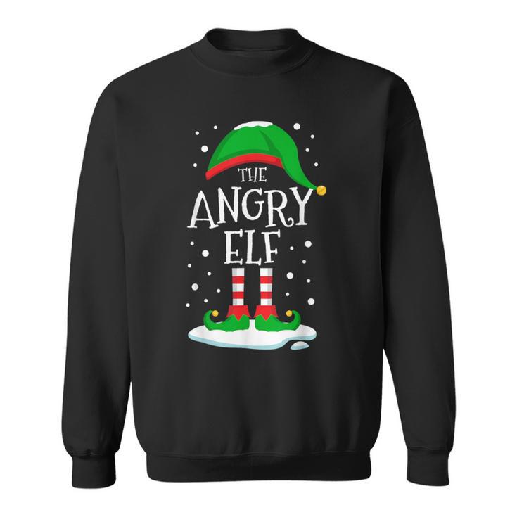 The Angry Elf Christmas Family Matching Xmas Group Sweatshirt