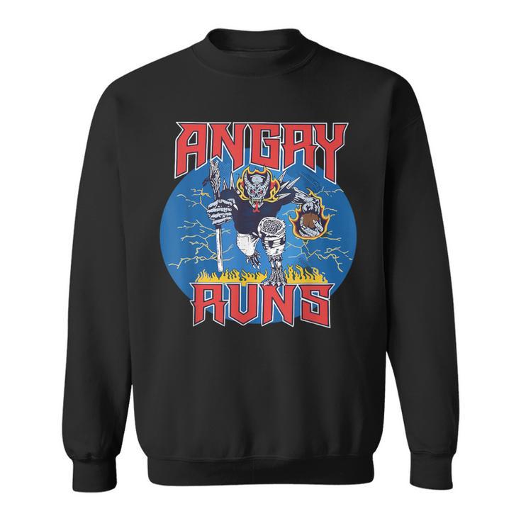 Angry Runs Good Morning Football Sport Lover Vintage Sweatshirt