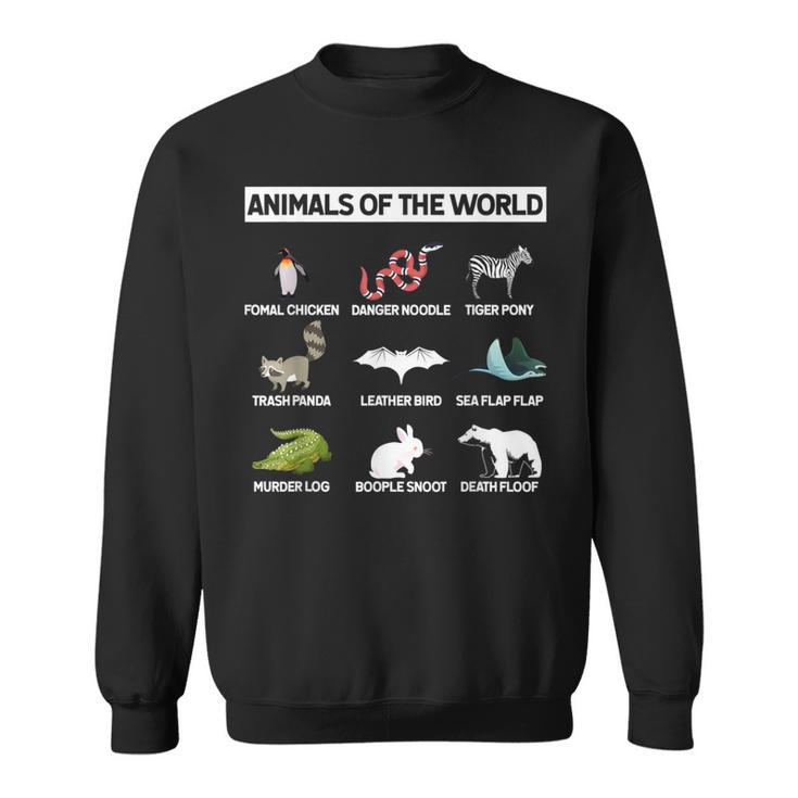 Animals Of The World For Animal Wild Lovers Sweatshirt