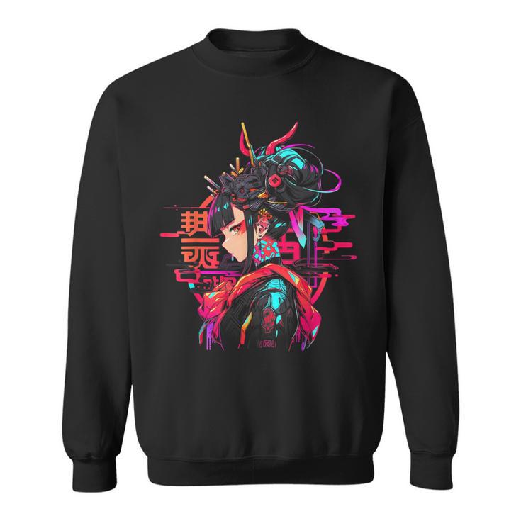 Anime Manga Cyberpunk Aesthetic Techwear Harajuku Punk Sweatshirt