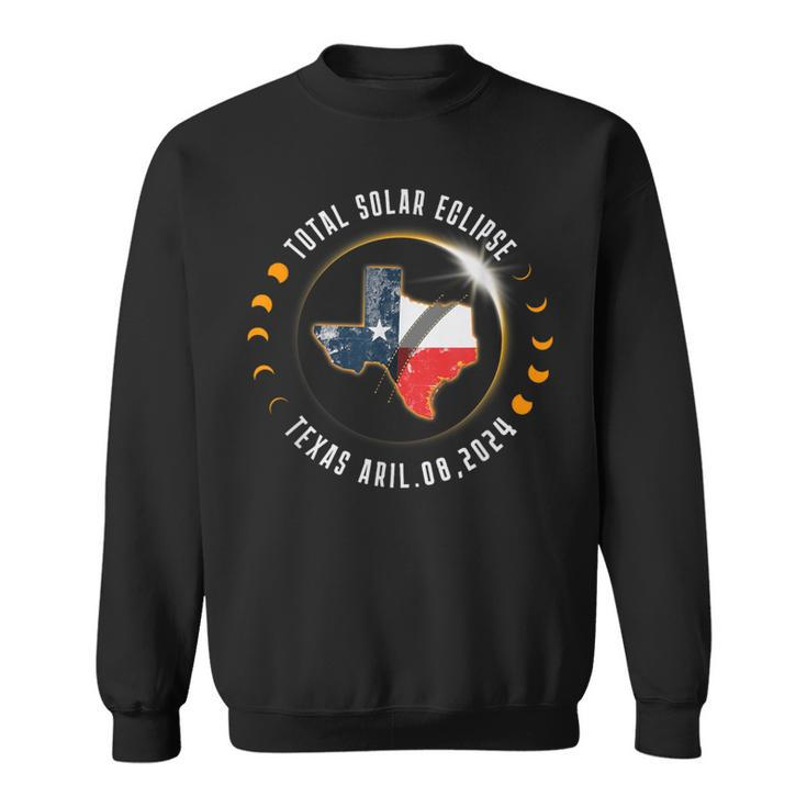 April 8 2024 Total Solar Eclipse Texas Path Of Totality Sweatshirt