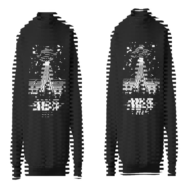 Area 51 Nevada Ufo Alien Storm Area 51 Sweatshirt