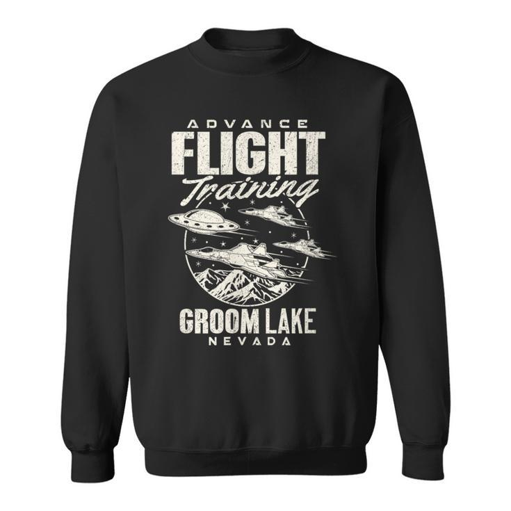 Area 51 Ufo Groom Lake Advance Flight Training T Sweatshirt