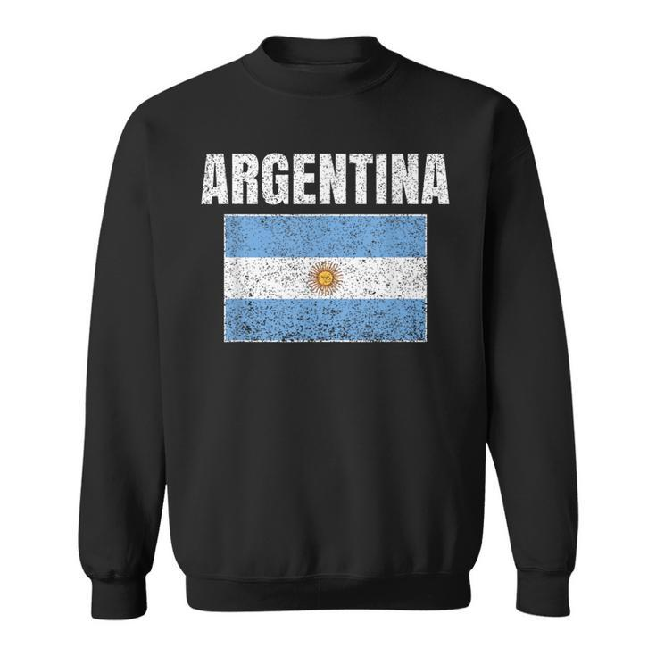 Argentinian Flag Vintage Argentina Map Country Sweatshirt