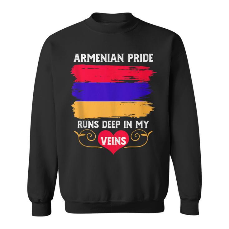 Armenian Pride Runs Deep In My Veins Armenian Roots Sweatshirt