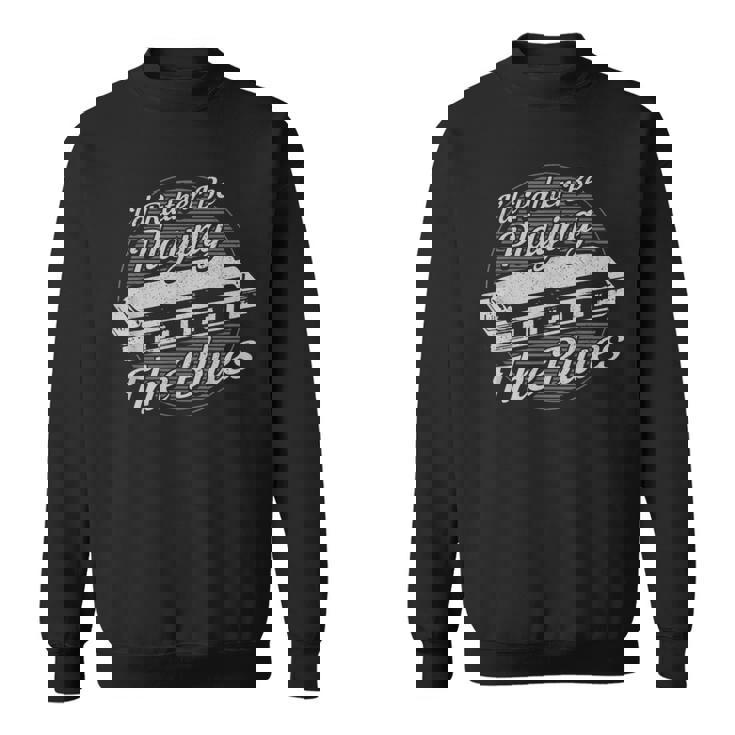 Armónica Playerintage Blues Music Musical Regalo Camisa de entrenamiento