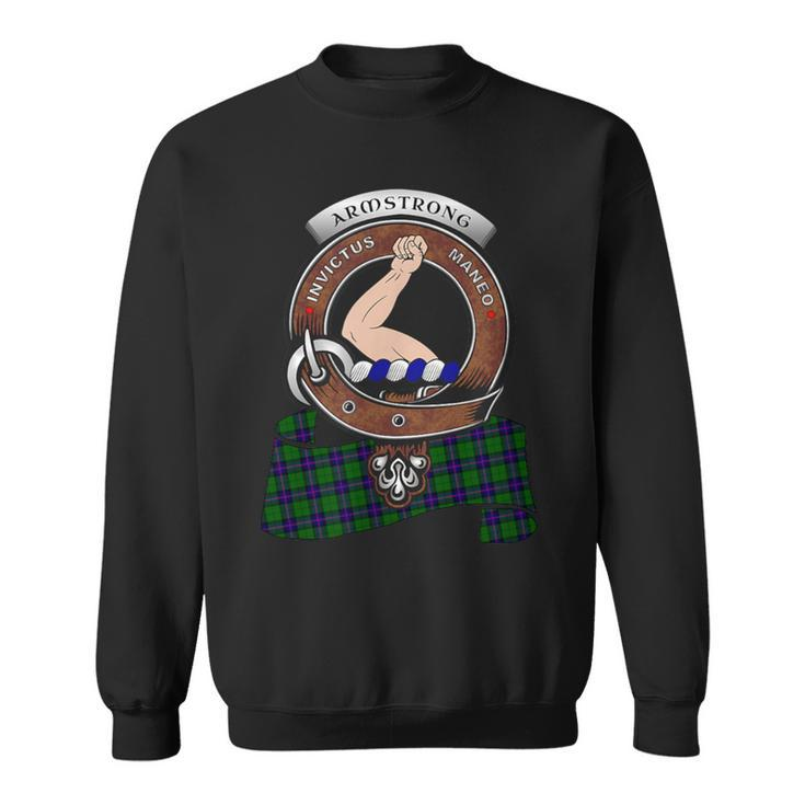 Armstrong Scottish Clan Badge & Tartan Sweatshirt
