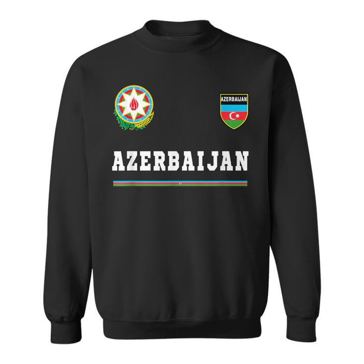 Aserbaijan Sports Football Flag Football Te- Sweatshirt