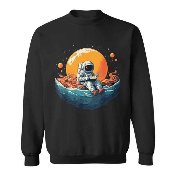 Astronaut Eats Ramen Anime Space Space Ramen Sweatshirt