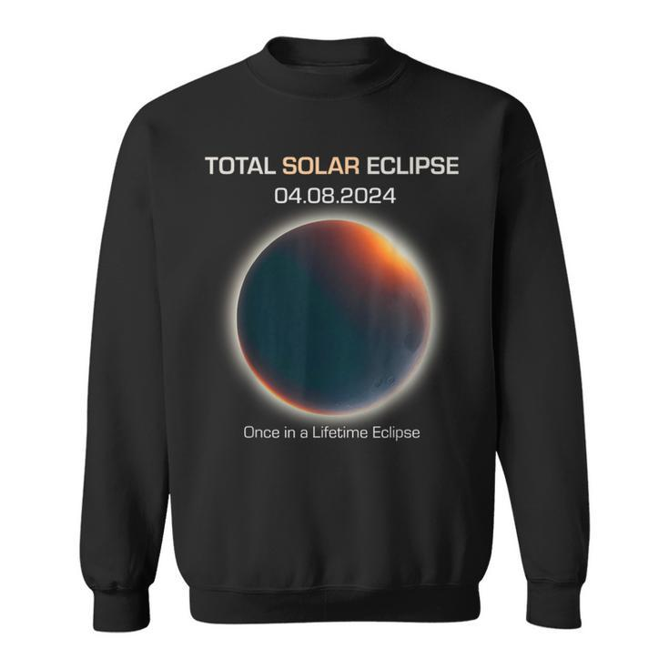 Astronomy Once In A Lifetime Eclipse Minimalistic Solar Ecli Sweatshirt