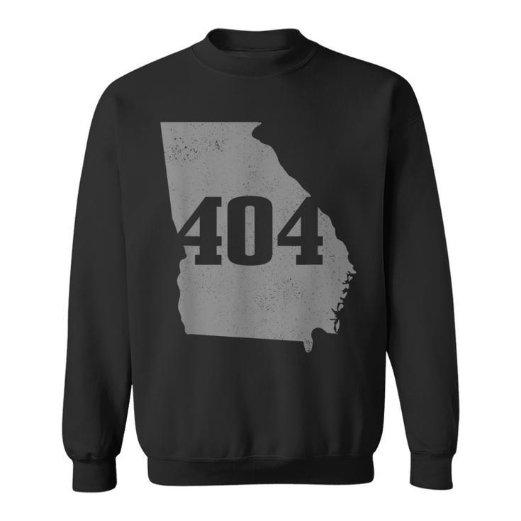 Atlanta 404 Area Code Atl Georgia Map State Pride Vintage Sweatshirt