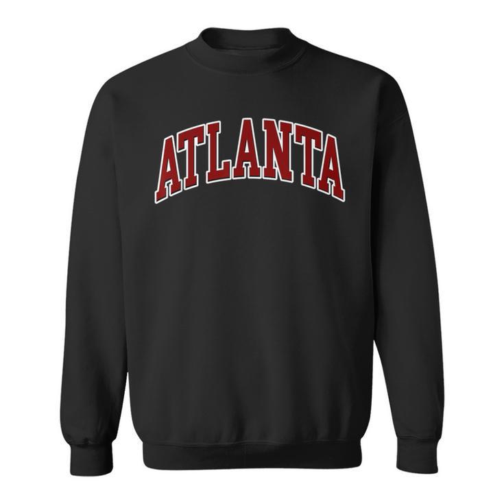 Atlanta Hometown Pride Throwback Print Classic Sweatshirt