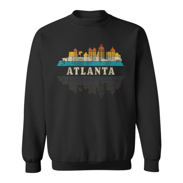 Atlanta Skyline Georgia Atl Vintage Pride Retro Sweatshirt